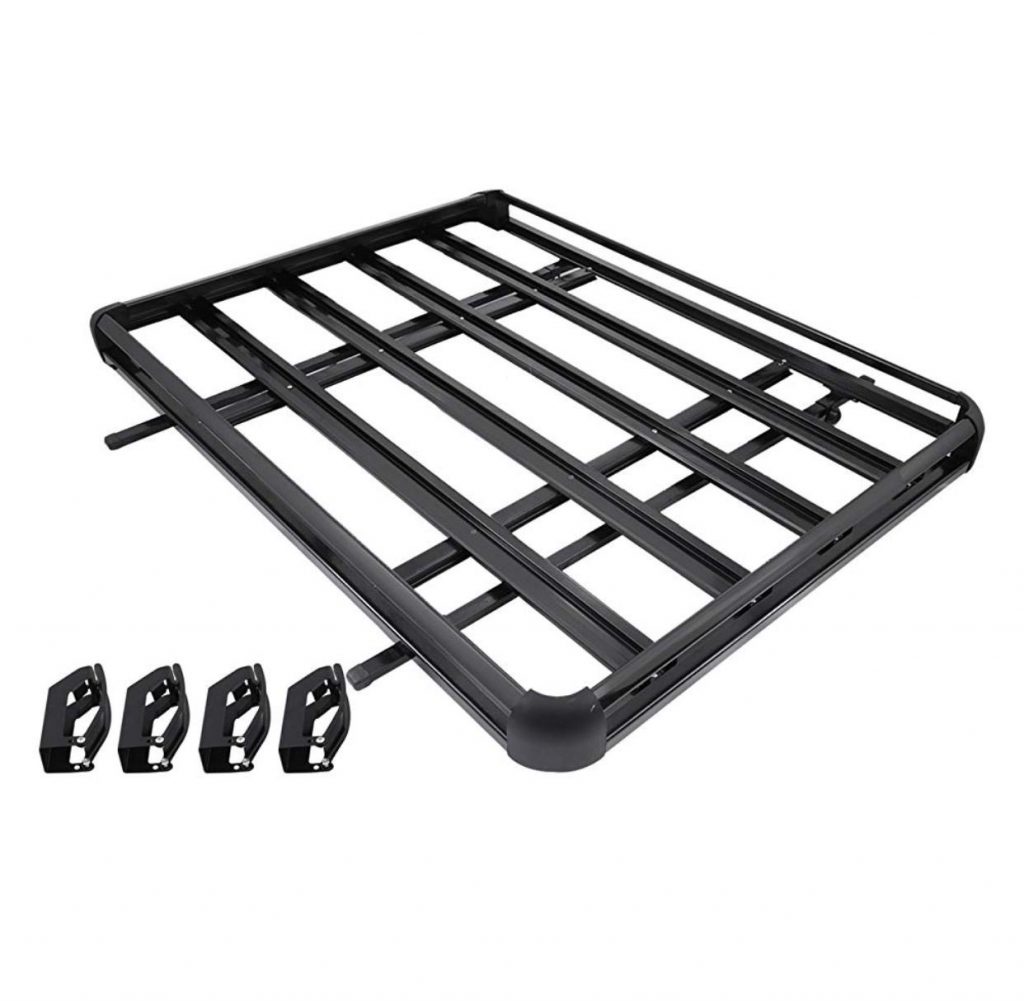 ALUMINUM ROOF RACK EXTENDED BLACK 1.6 M x 1M Revolution 4x4