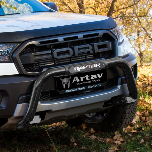 ARTAV BS-150048 2019+ Ford Ranger Raptor Nudge Bar Black Stainless ...