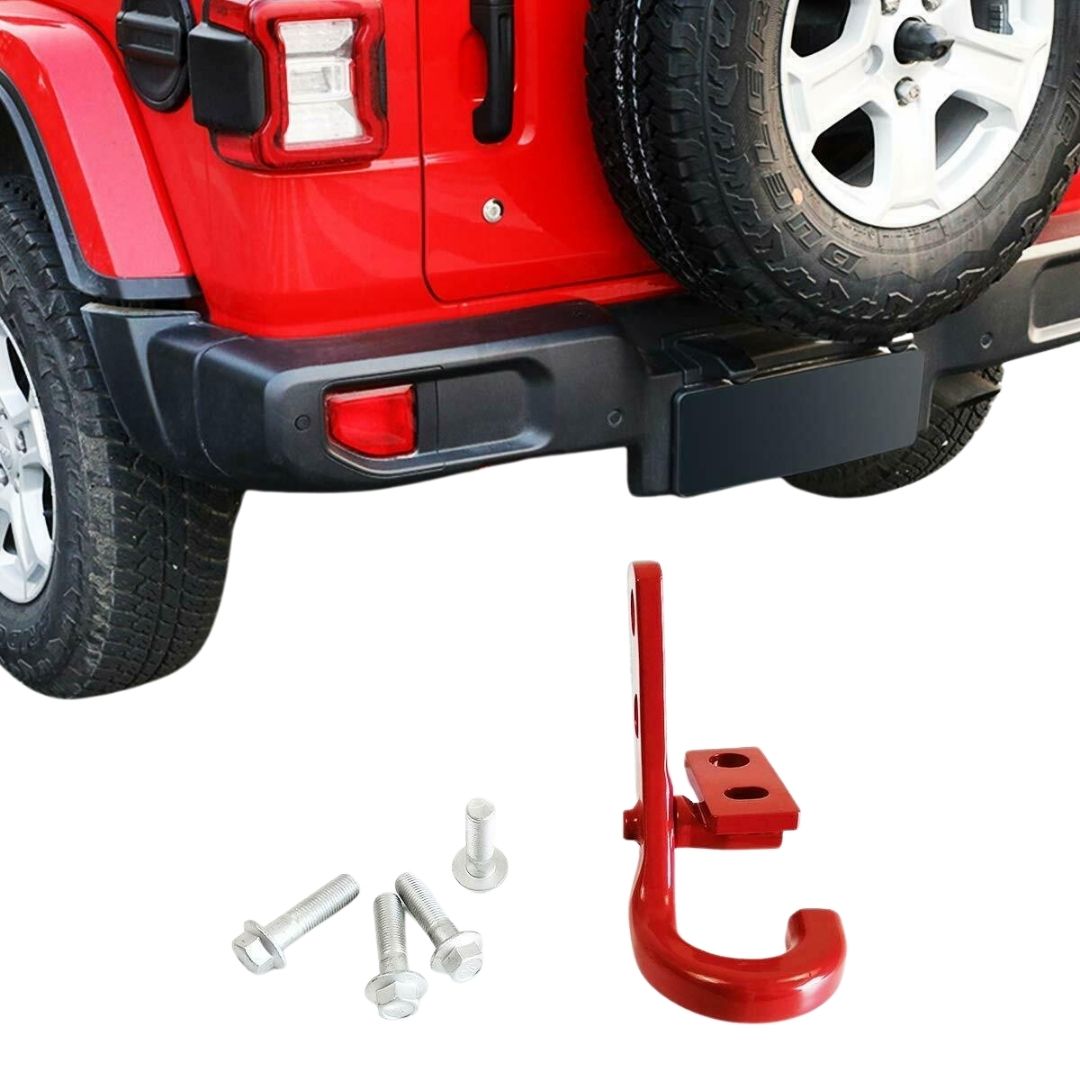 Jeep JK Body Style Rear LEFT Tow Hook – Stainless - Revolution 4x4