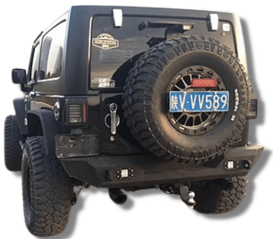Jeep Wrangler Avenger Rear Replacement Bumper Steel (Courier Not Included,  Please request separate quote) - Revolution 4x4