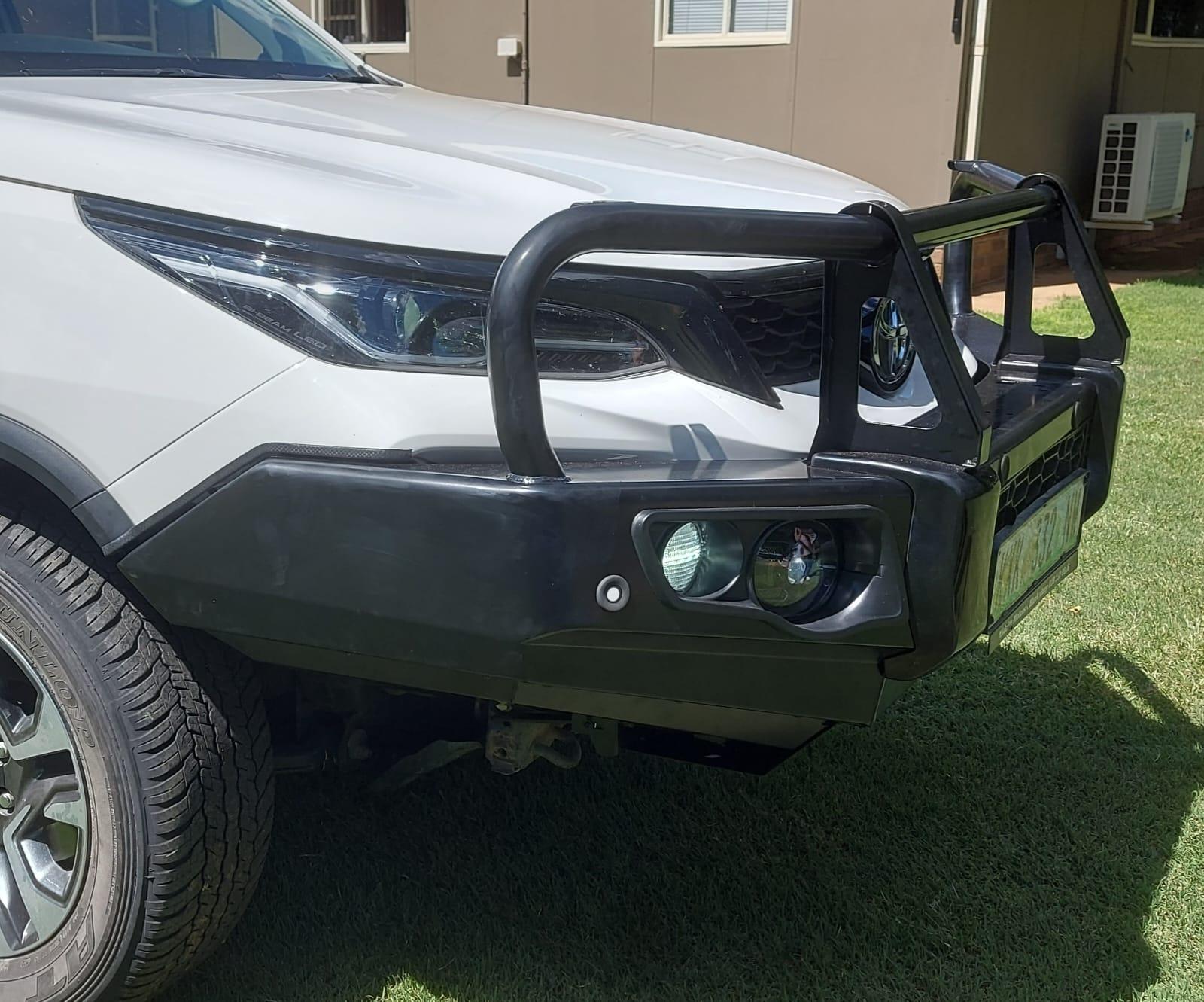 Toyota Fortuner GD6 2020 – 2022 POSTFO23: Post Type Front Bumper Replacement Bullbar (Bumper cut) (Will require resistors to connect indicators) (Bullbar + bracket kit + under protection plates) – (Courier Not Included, Please request separate quote) - Image 2