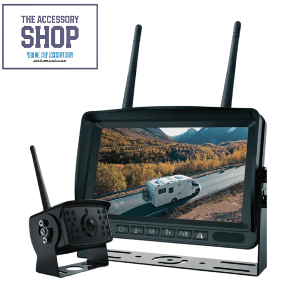 Back Up 7″ Wireless WiFi Camera System with DVR Caravan and trailer