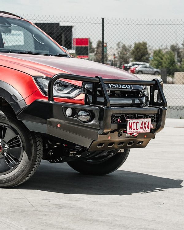D/MAX GEN 7 NEW MODEL 2022 to current:POSTI22 POST TYPE FRONT BUMPER REPLACEMENT BULLBAR (Bumper cut) (Will require resistors to connect indicators on high spec vehicle) (Bullbar + bracket kit + under protection plates)(Courier Not Included, Please request separate quote) - Image 6