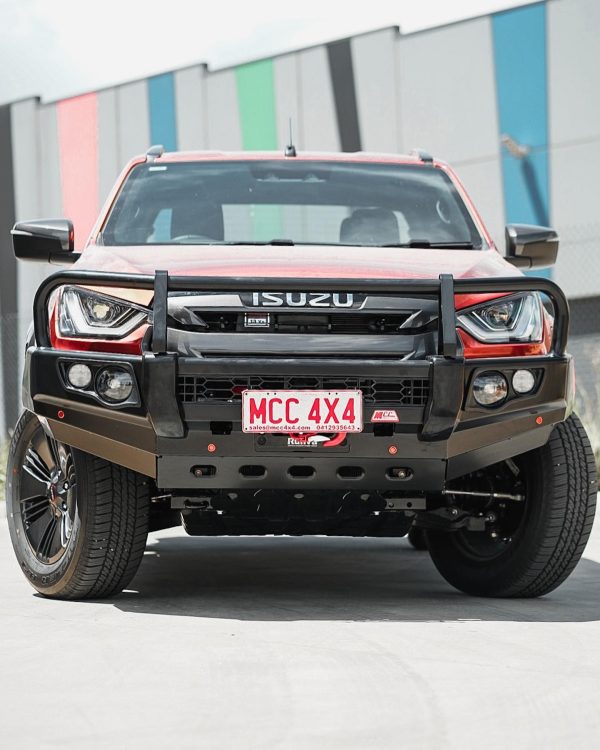 D/MAX GEN 7 NEW MODEL 2022 to current:POSTI22 POST TYPE FRONT BUMPER REPLACEMENT BULLBAR (Bumper cut) (Will require resistors to connect indicators on high spec vehicle) (Bullbar + bracket kit + under protection plates)(Courier Not Included, Please request separate quote) - Image 5