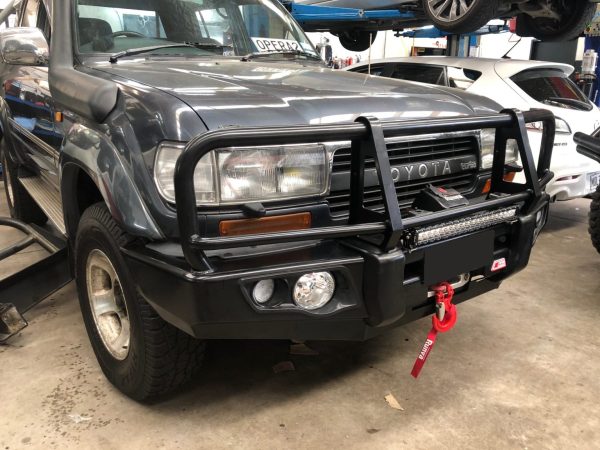 TOYOTA LANDCRUISER 80 SERIES MCC POST TYPE BUMPER REPLACEMENT BULLBAR – POSTLC80 (Courier Not Included, Please request separate quote)