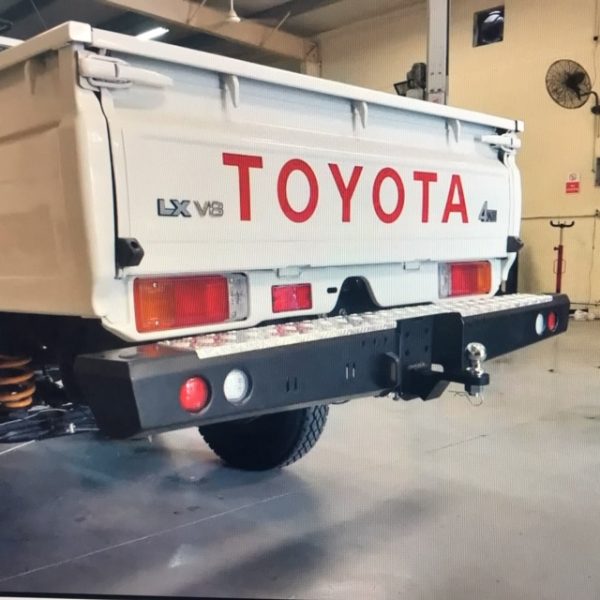 TOYOTA LANDCRUISER 70 SERIES PICK UP (ONLY) 2007 to current REAR REPLACEMENT BUMPER WITH TOWBAR (Wiring not included) – RBLC70PU (Courier Not Included, Please request separate quote) - Image 2
