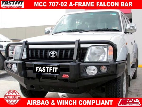 TOYOTA PRADO 90 OR 95 SERIES MCC POST TYPE BUMPER REPLACEMENT BULLBAR – POSTPR9095 (Courier Not Included, Please request separate quote)