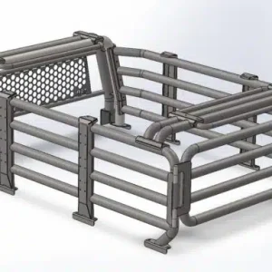 79 Series Land Cruiser SC BZT Cattle Rails  (Courier cost extra)