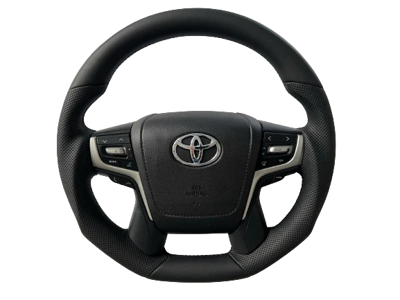 Perforated Leather Steering Wheel for Toyota 70 Series Land Cruiser - Image 2
