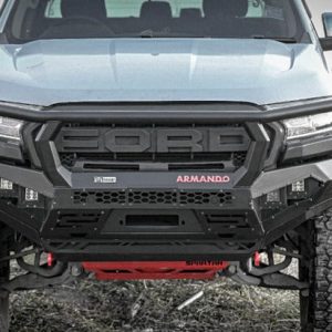 Ford Ranger 2012-2022 Armando Spartan Front Bumper With Hoop Design (Courier Not Included, Please request separate quote)