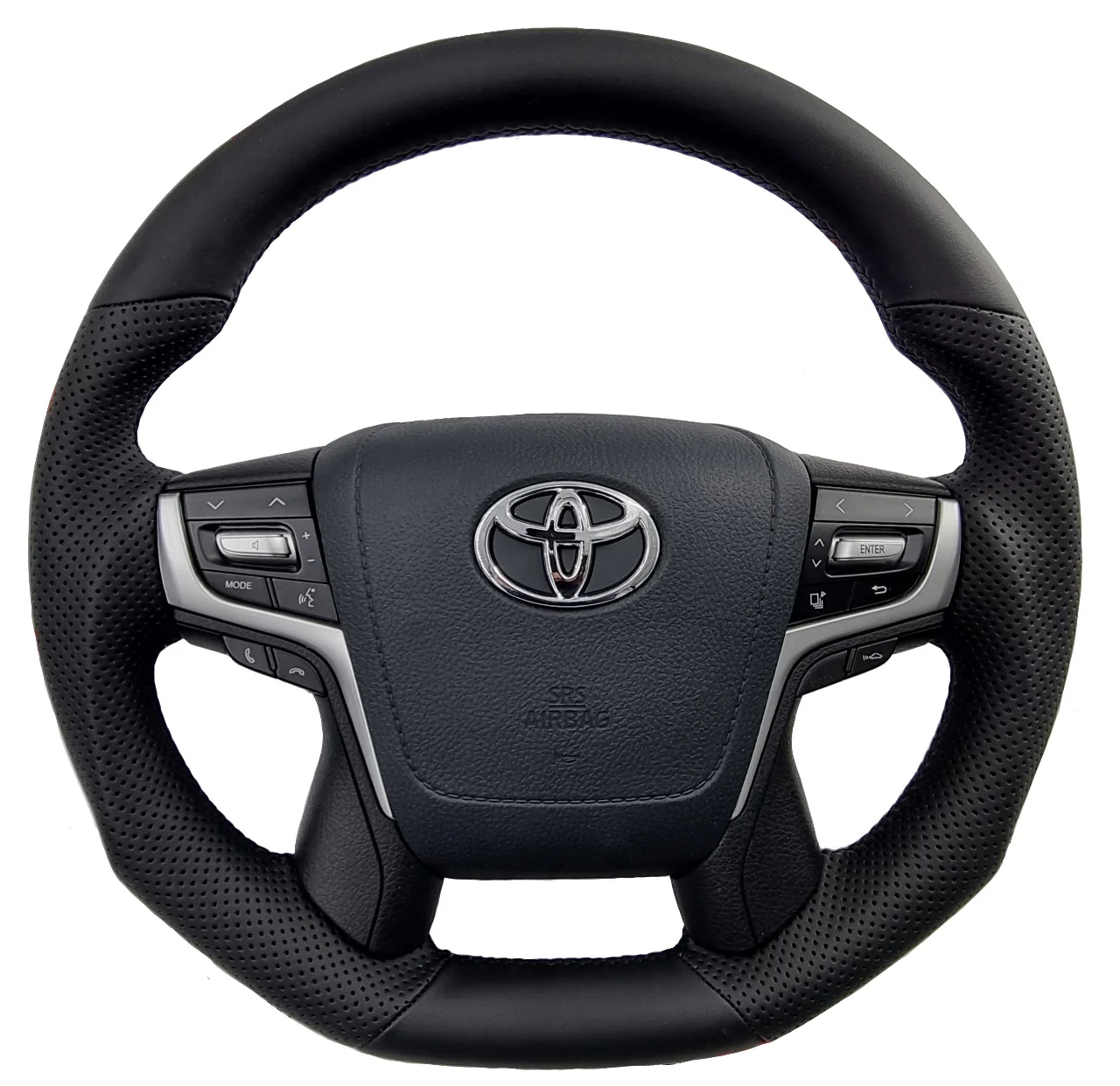 Perforated Leather Steering Wheel for Toyota 70 Series Land Cruiser - Image 3