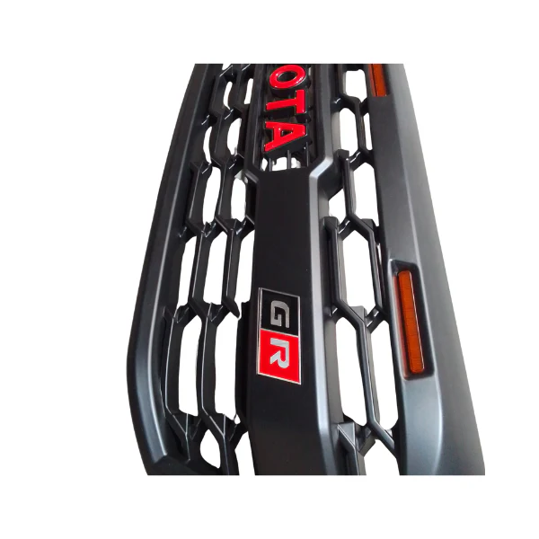 Toyota Hilux (2006-2011) GR Grill With Top LED's Matt Black - Image 2